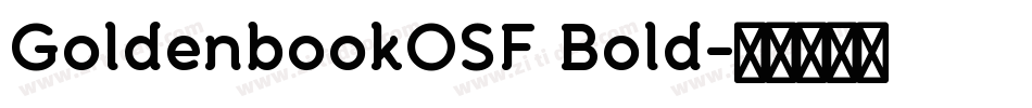 GoldenbookOSF Bold字体转换